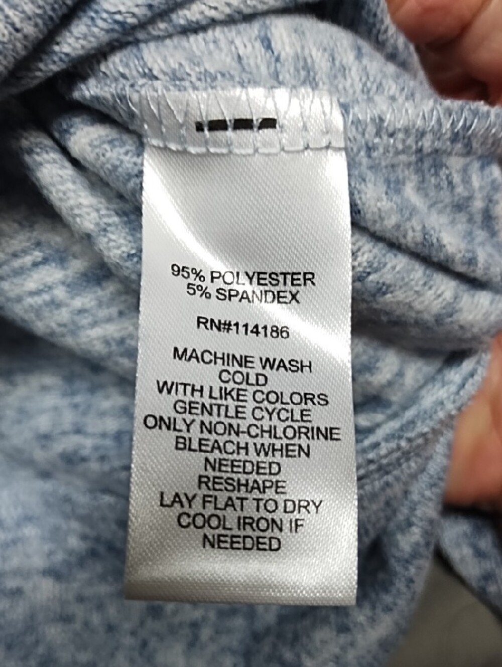 Madison Light Blue Ruffle Lightweight Top - Picture 7 of 7